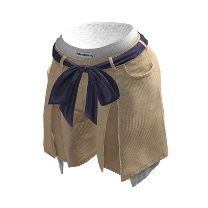 Preppy Tan Pleated Shorts BB thumbnail