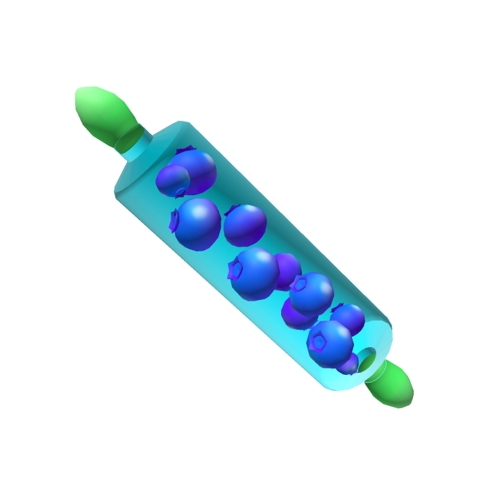 Giant Glass Rolling Pin [Blueberry]