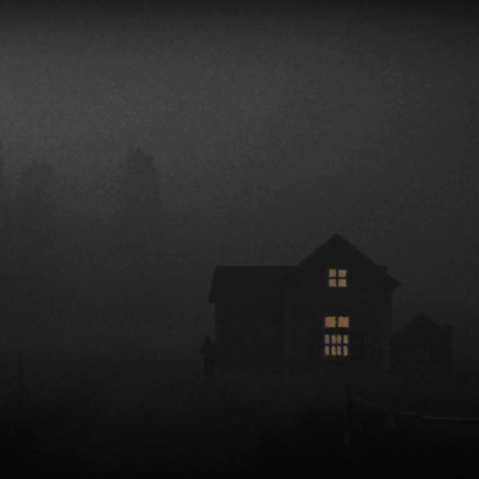 Dark gloomy eeire haunted house