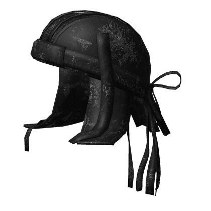 Black Sigil Cargo Strap Hat Roblox item