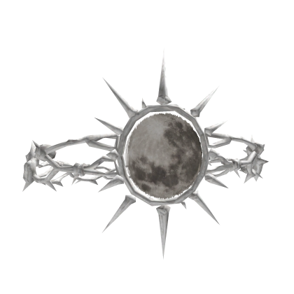 [Animated] Gothic Moon Thorn Crown (White/White) Roblox item
