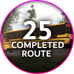 Completed 25th Route