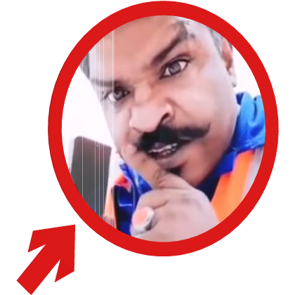 (Animated) Indian Man Telling you to Shush Arrow
