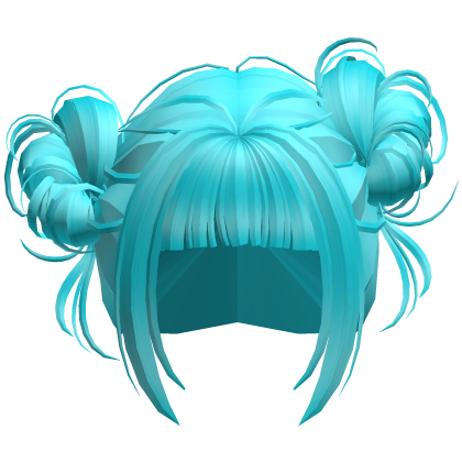 Cute Messy Space Buns (Ocean Blue) Roblox item