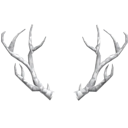 White Sparkle Time Antlers Roblox item render