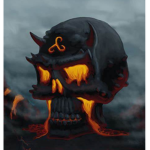 The lava Skull