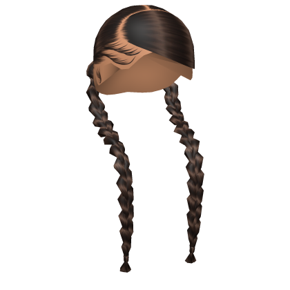Braided Pigtails in Brown Roblox item