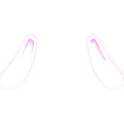 (GLOWING) kawaii droopy emissive bunny ears Roblox item