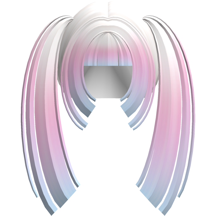 big blunt cotton candy hime pigtails