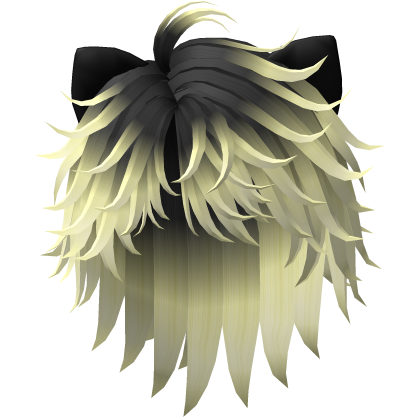 Boy Cat Hair Black & Yellow Halloween Roblox item
