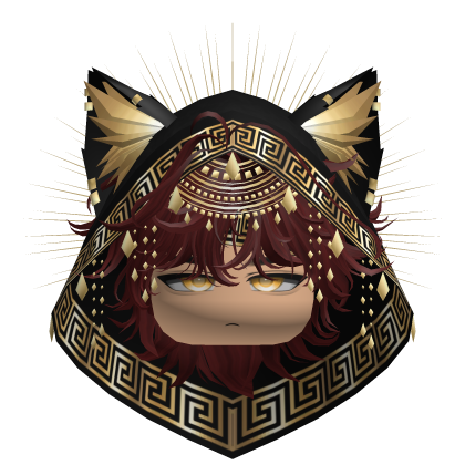 Egyptian Mullet w/ Divine Gold Black Hood