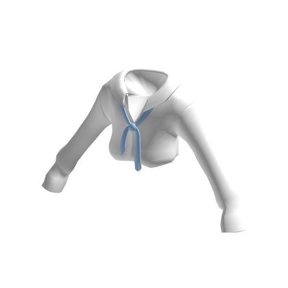 Uniform with Blue Messy Tie