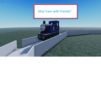 treno blu con i suoi amici