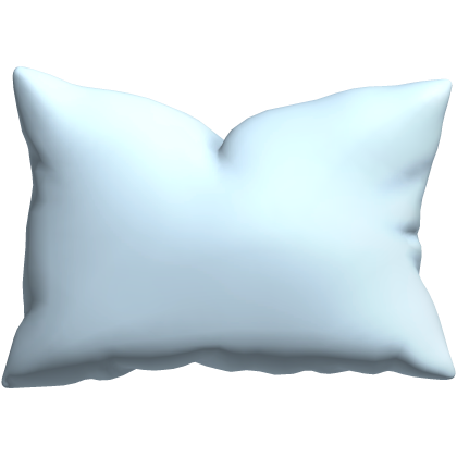 Pillow Blue Pastel Cozy Cute Cutesy Holdable Left