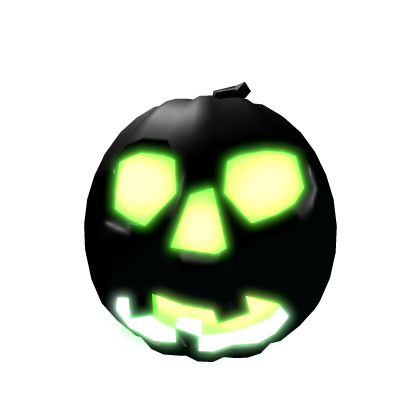 EMISSIVE black and green halloween pumpkin Roblox item