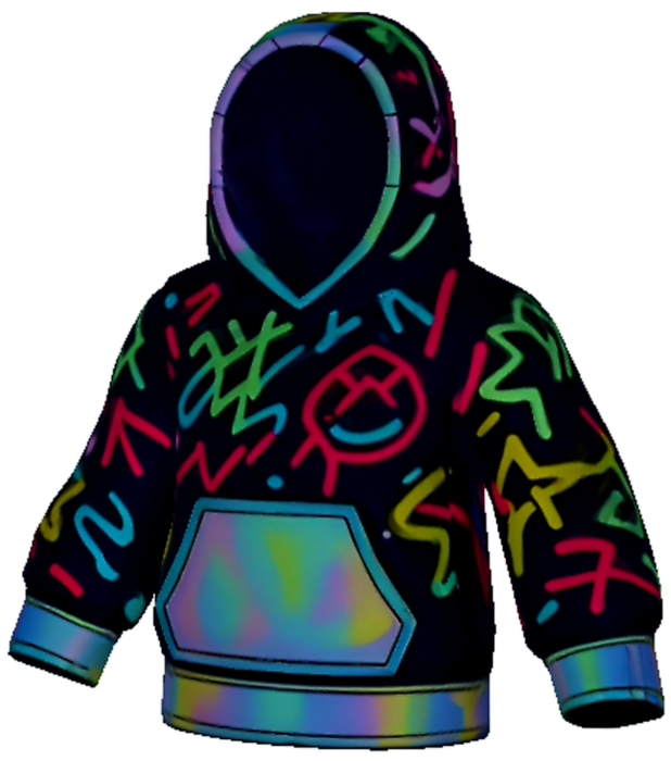 CRASH OUT Cyberpunk Hoodie preview 1