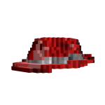 8-Bit Red Sparkle Fedora