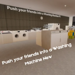 Push your friends into a Washing Machine icon