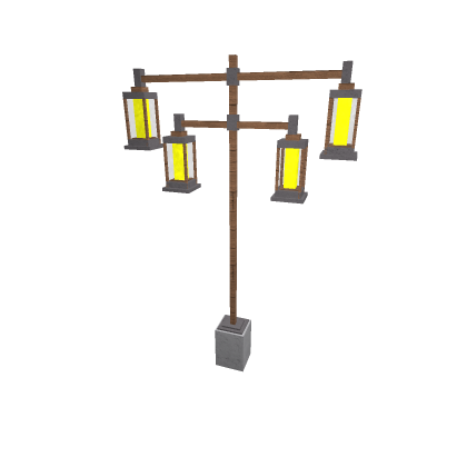 Dual Medevial Lamp stand