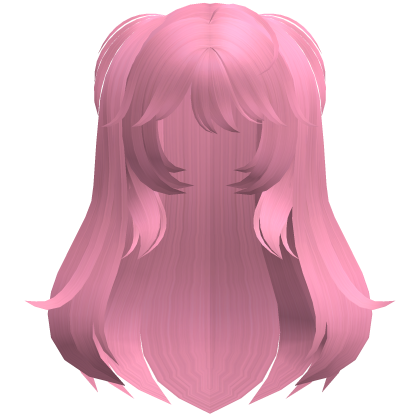 pink cute fluffy anime protagonist hair Roblox item