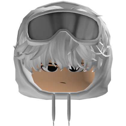 Nonchalant Emo Boy w White Hair Roblox item