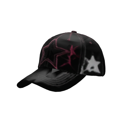 Black Pink Star Trucker Cap Roblox item