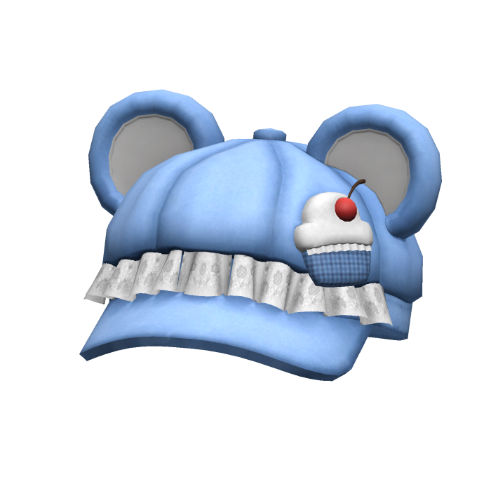 [NEW 🚨] Blue Cupcake Ruffled Cute Bear Cap