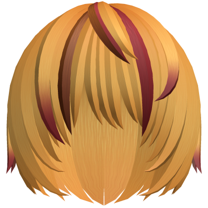 (^ ×ᆺ× ^) emo nyan anime boy hair in ginger