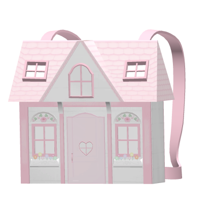 cutecore doll house pink and white backpack Roblox item