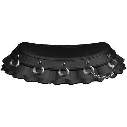 emo gothic ruffled chain mini skirt in black