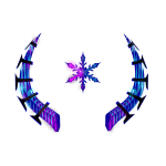 [❄️ Animated + Glowing] Rainbow Snowflake Horns
