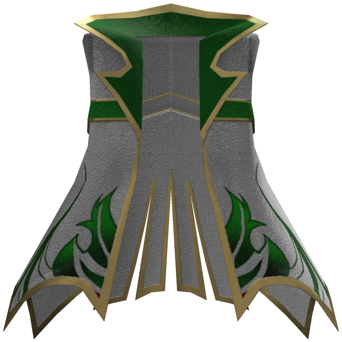Royal Knight Coat - White Green