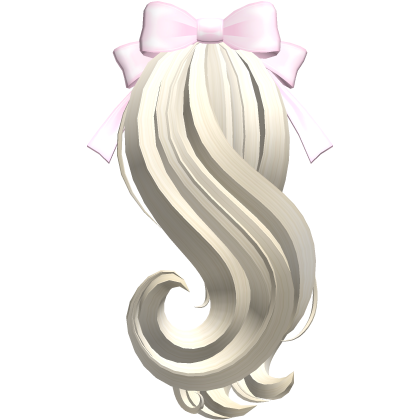 ♡ Kawaii Fluffy Long Blonde Moe Unicorn Tail Roblox item