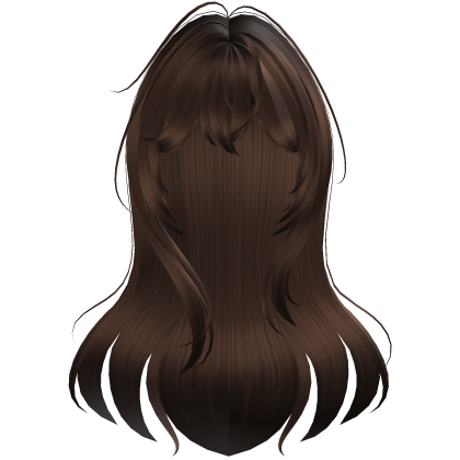 Brown Messy Anime Long Hair