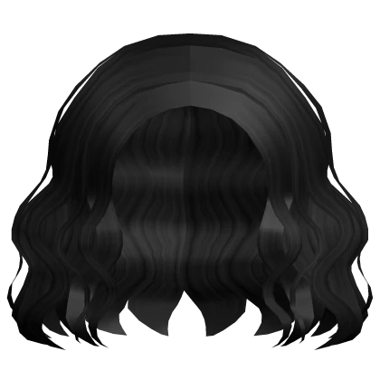 Roblox hair preview for Short & Curly Sweetheart in Black