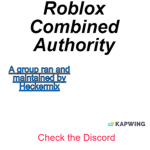 Roblox Combined Authority