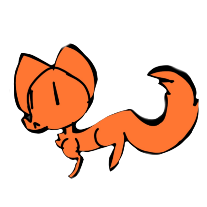 Orange Goober Cat LEFT Roblox decal