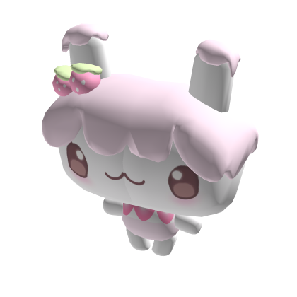 kawaii pink strawberry fluffy cake fairy plushie ♡