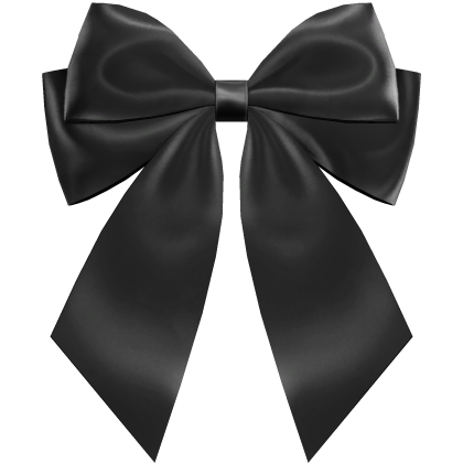 Black Cutesy Big Hair Bow Roblox item