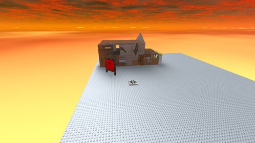 Canyon With a house