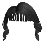 Berry Curly President Bangs In Black
