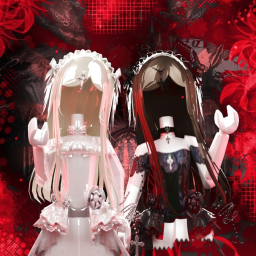 [🖤] dark outfit idea for girls duo!!