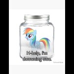 rainbow dash enslavd in a jar