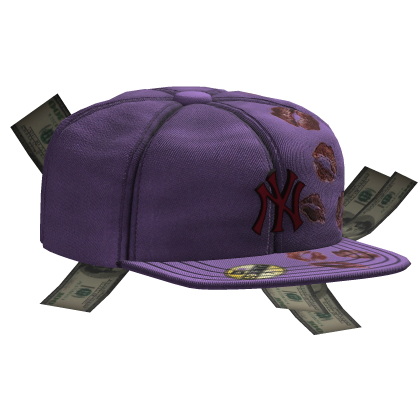 Sideswept Fitted Purple Money Cap