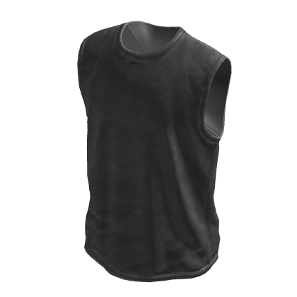 Grey Distressed Sleeveless  Shirt