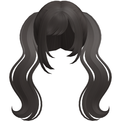 dark ash long wavy moe dolly pigtails