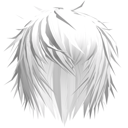 white emo hair