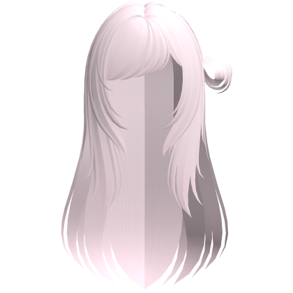 cute wispy shoujo girl bun (pink) Roblox item