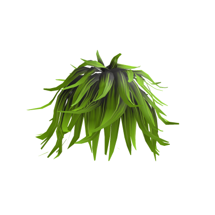 Anime Green to Black Fluffy Messy Boy Hair Roblox item