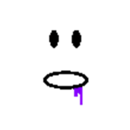 Purple drool face Roblox decal